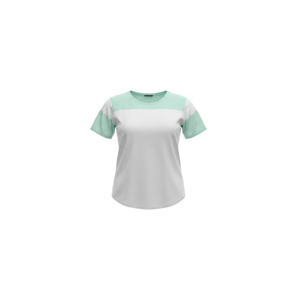 rue21 Graphic Tee Womens M White Mint 95 Tie Dye Colorblock V-Neck